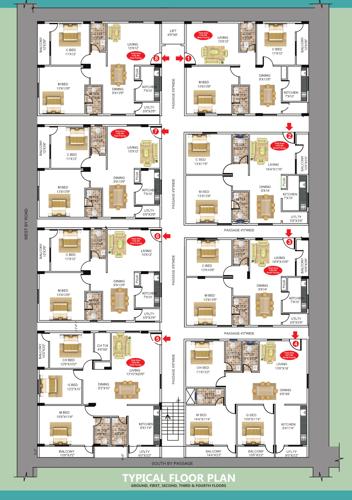  happy-homes-triguna Happy Homes Triguna Cluster Plan from 1st to 4th Floor