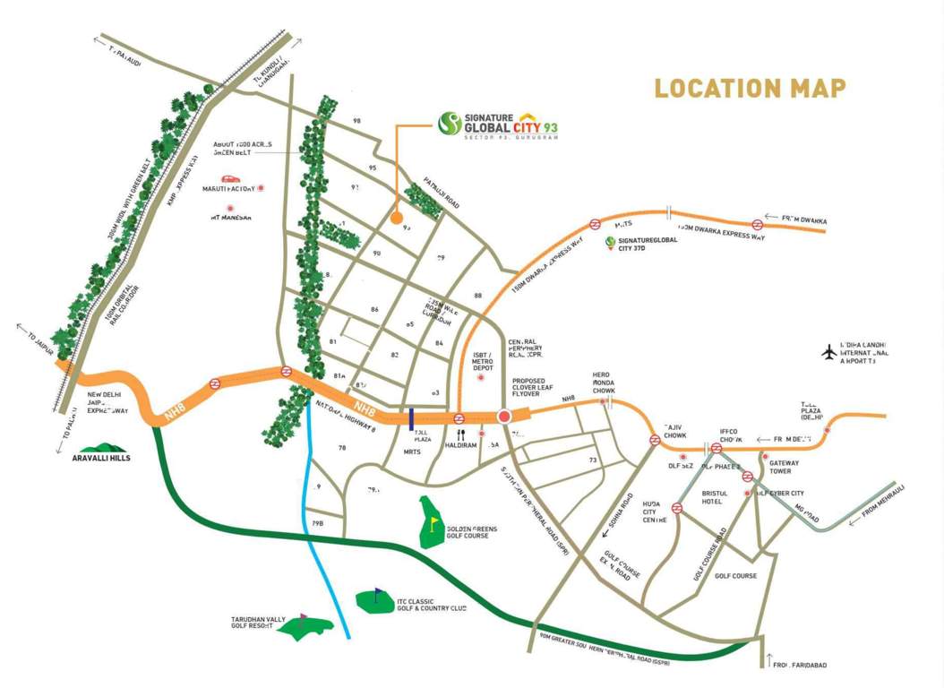  city 93 Location Plan