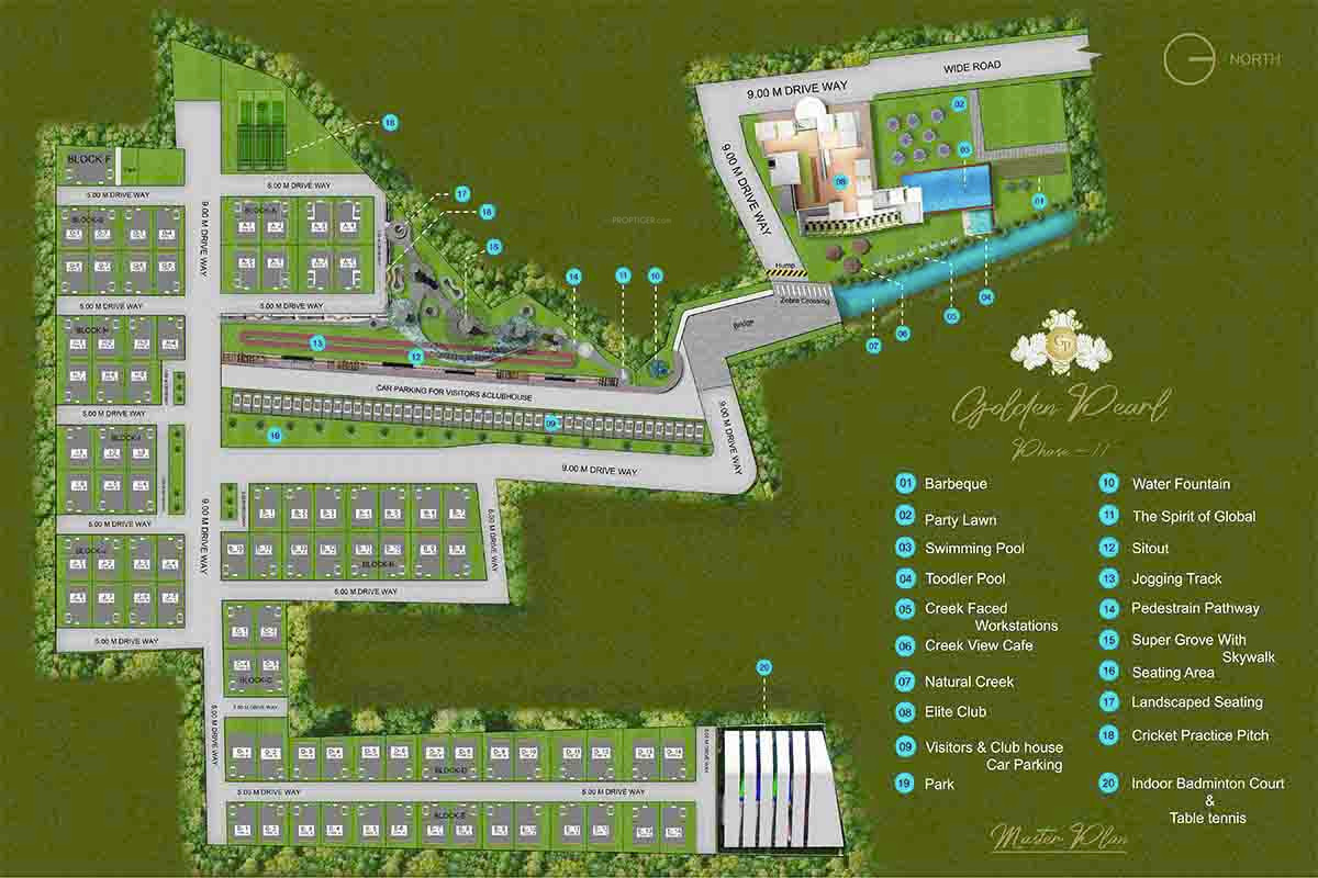 1174 sq ft 3 BHK 3T Villa for Sale in Global Developers Golden Pearl