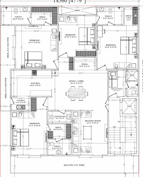  divyansh-builder-floor Cluster Plan For Typical Floor Plan