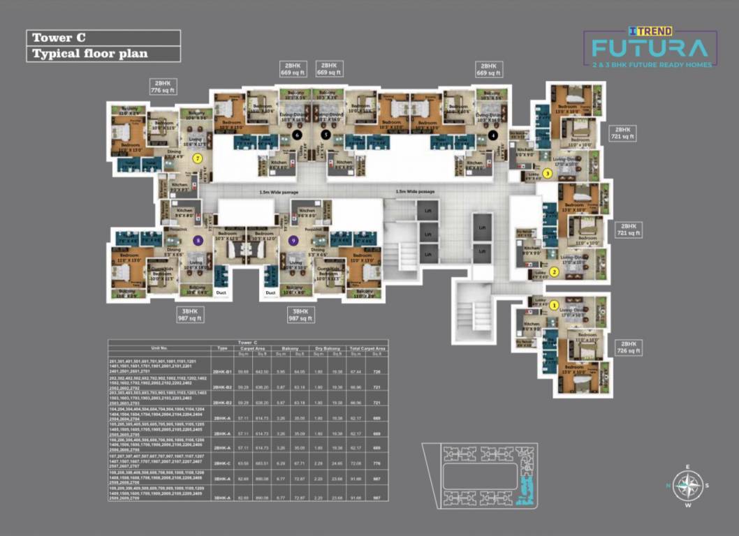  itrend futura Bulding C Cluster Plan