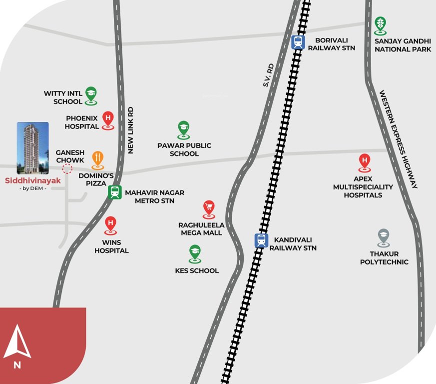  shri siddhivinayak Location Plan