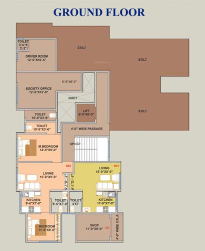  kusum-appartment Kusum Appartment Cluster Plan