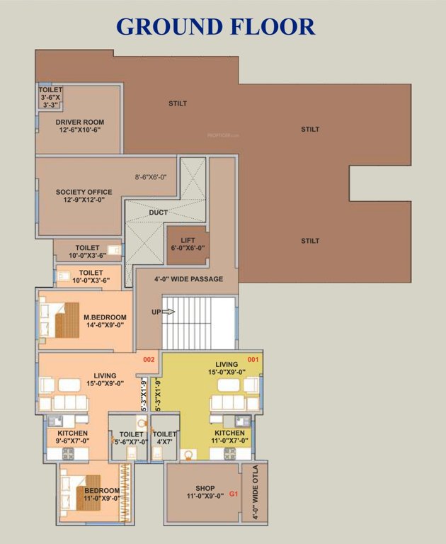  kusum appartment Kusum Appartment Cluster Plan