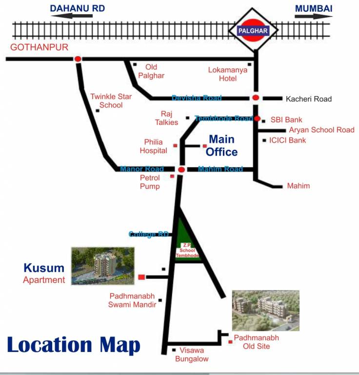  kusum appartment Location Plan