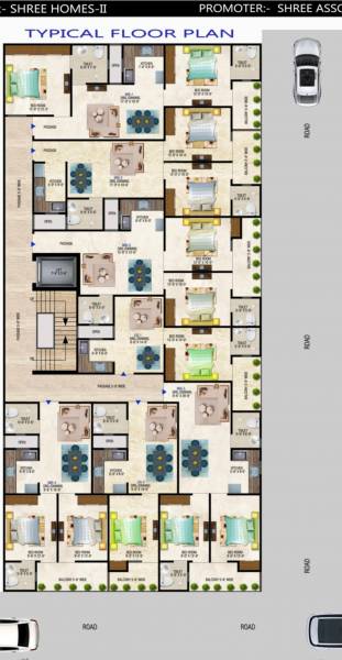  homes-2 Cluster Plan