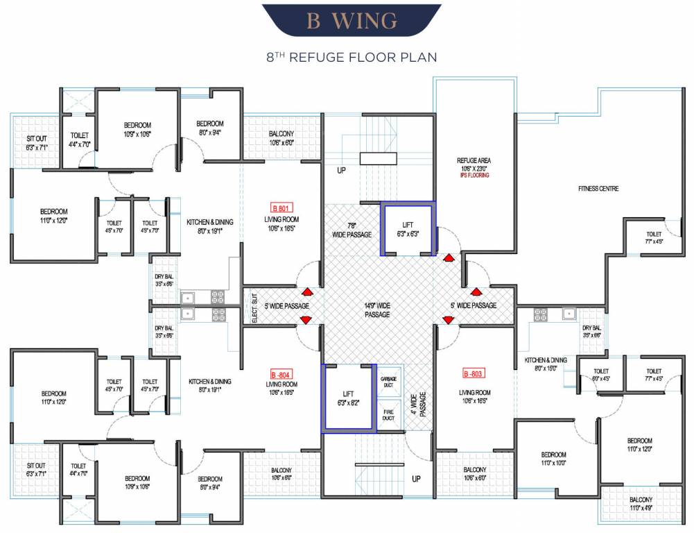  bliss B Building Cluster Plan For 8th Floor