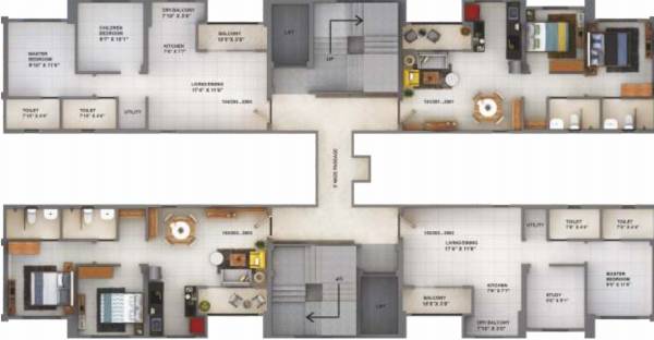  you57-tower-c Tower C Cluster Plan