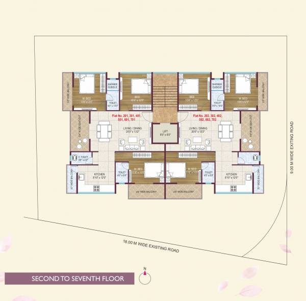  blossom-apartment Blossom Apartment Cluster Plan