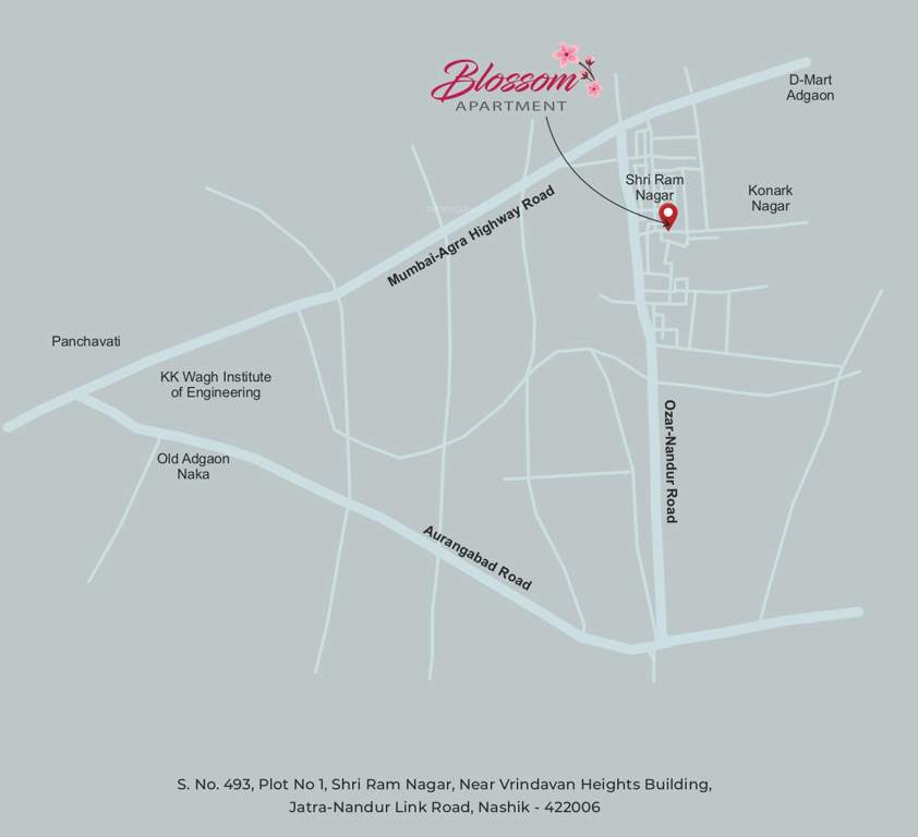  blossom apartment Location Plan