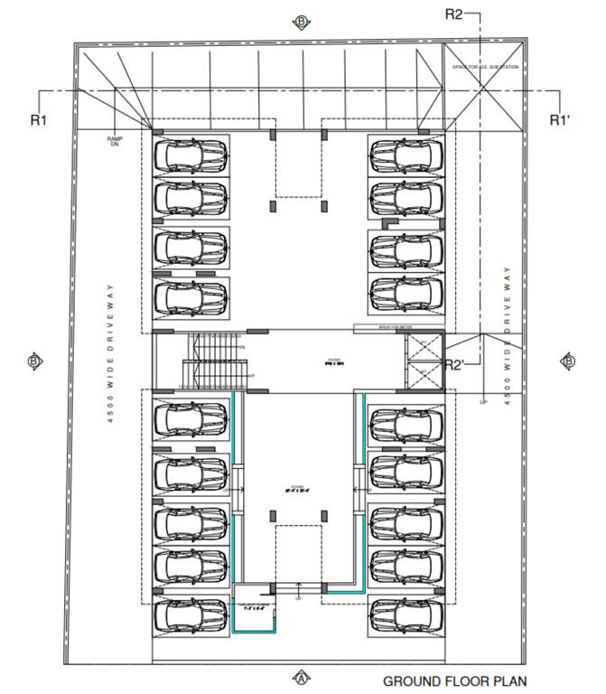  om krupa Om Krupa Cluster Plan for ground Floor