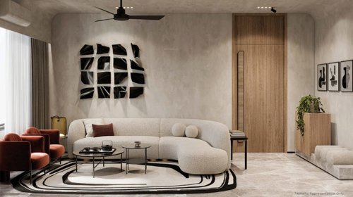  azara-residences Living Area