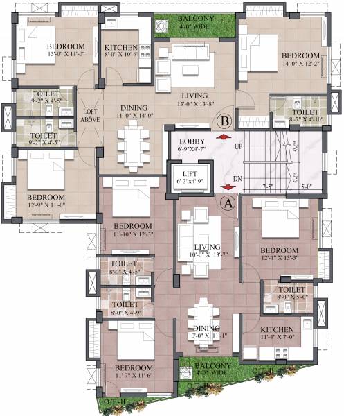  amar-kunj Amar kunj Cluster Plan For 2nd Floor