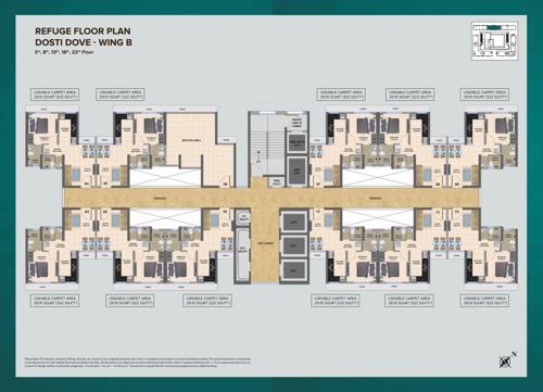  nest-dove-b Dosti Dove - Wing B and Wing C - EWS Building 1 - Part 2 and Part 3 Cluster Plan
