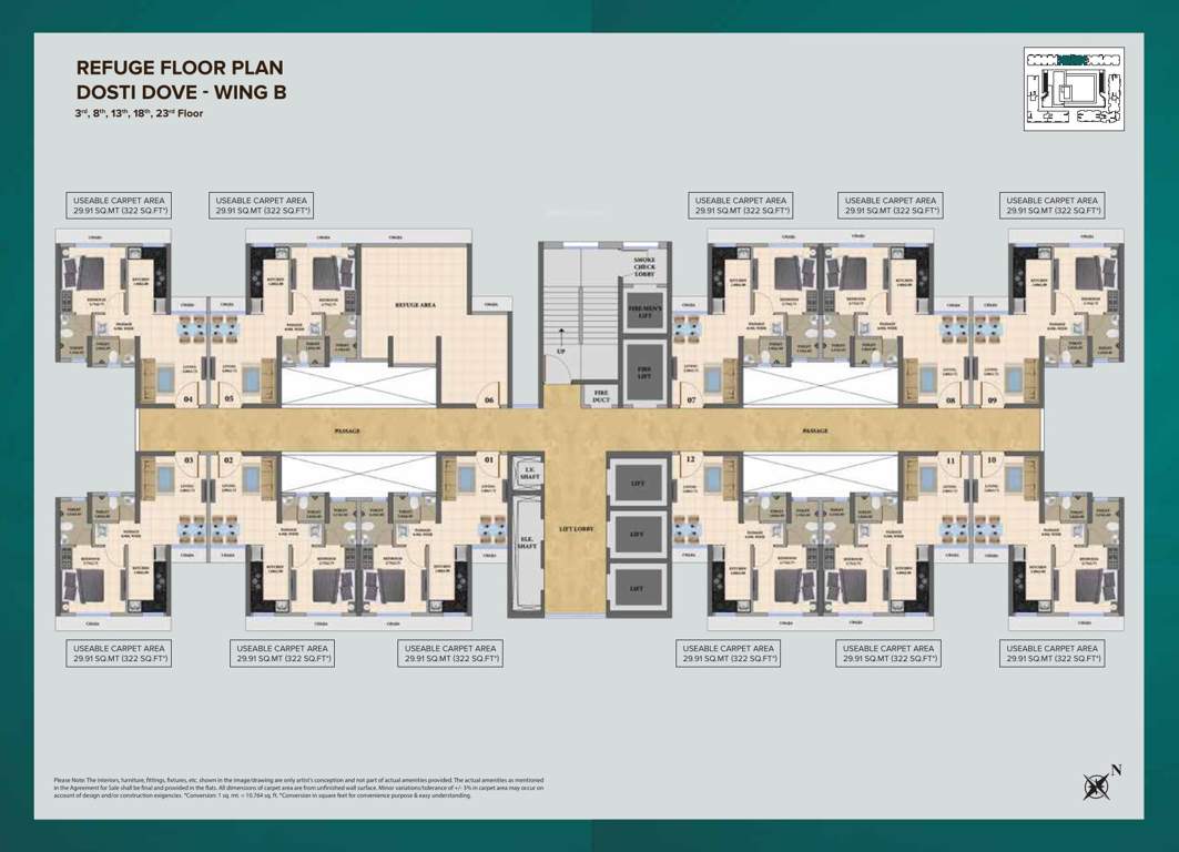  nest dove b Dosti Dove   Wing B and Wing C   EWS Building 1   Part 2 and Part 3 Cluster Plan