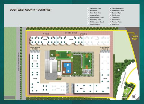  nest-dove-b Dosti Dove - Wing B and Wing C - EWS Building 1 - Part 2 and Part 3 Cluster Plan