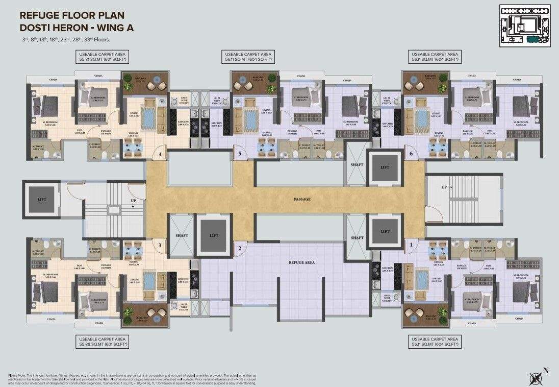  nest Heron A Wing Cluster Plan for Refugee Floor