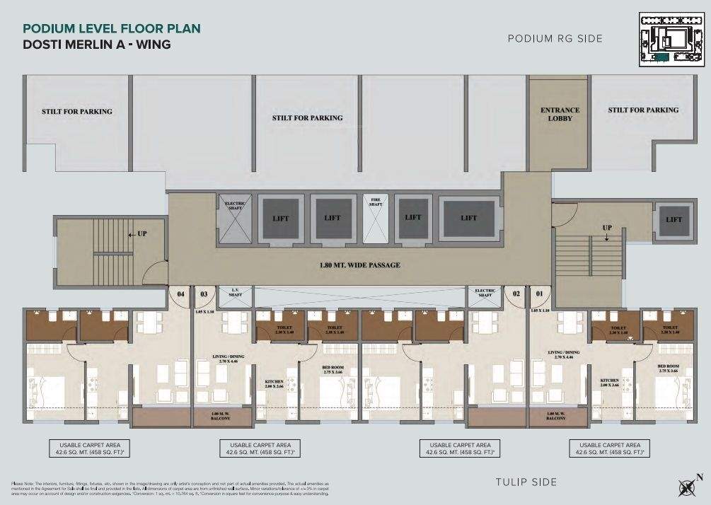  nest Merlin A Wing Cluster Plan for Podium Level