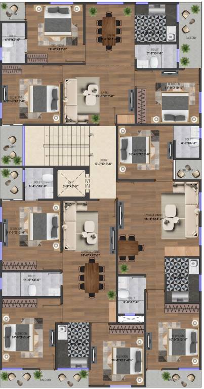  barjswer homers 2 Barjswer Homers 2 Cluster Plan For Typical Floor Plan