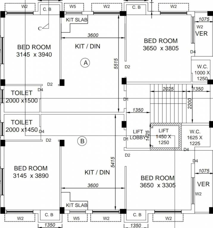  pearl Pearl Cluster Plan For Typical Floor Plan