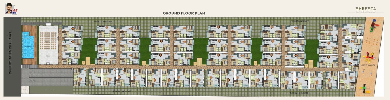  shresta DS Max Shresta Cluster Plan For Ground Floor