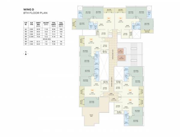  nysa Nysa Wing D Cluster Plan For 8th Floor