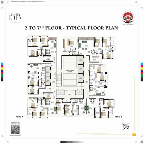  ajmera-eden Cluster Plan from 2nd to 7th Floor