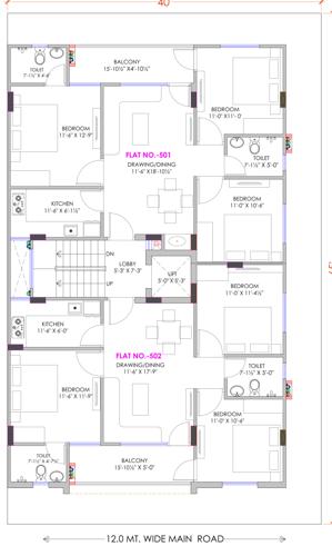  shree-ganesh-apartmeant Shree Ganesh Apartmeant Cluster Plan from 1st to 5th Floor