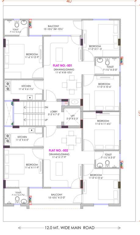  shree ganesh apartmeant Shree Ganesh Apartmeant Cluster Plan from 1st to 5th Floor