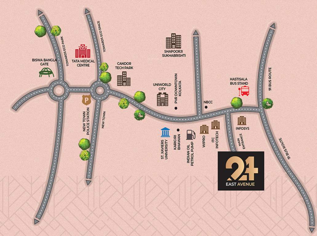  24 east avenue Location Plan