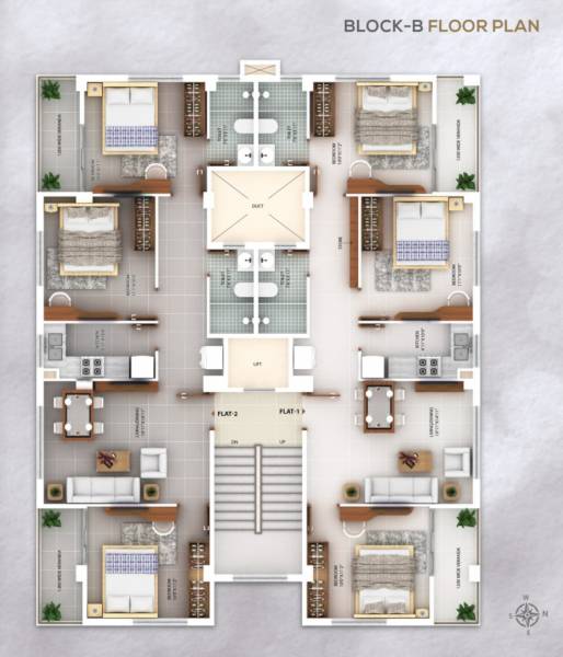  greens Tower B Cluster Plan