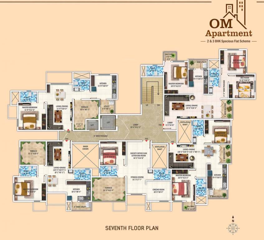  apartment Apartment Cluster Plan