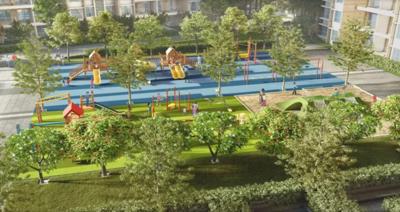 Children's play area pride-purple-park-titan Children's play area