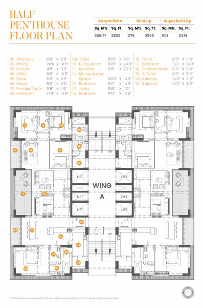 Wing A Cluster Plan highline-phase-1 Wing A Cluster Plan