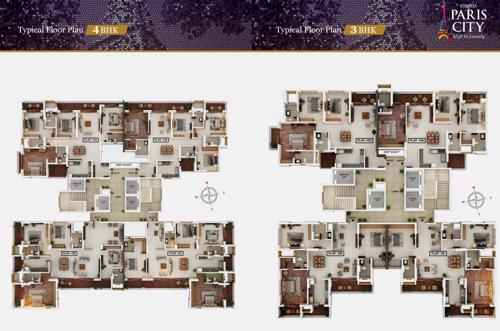 paris-city-wing-c Kukreja Paris City Wing C Cluster Plan