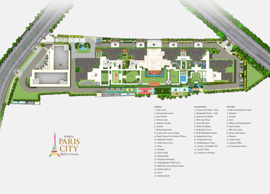  paris city wing c Layout Plan