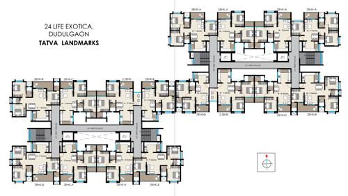  24life-exotica Wing A and Wing B Cluster Plan