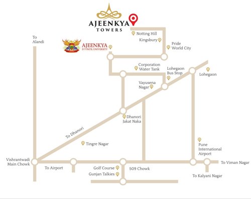  ajinkya-towers Location Plan