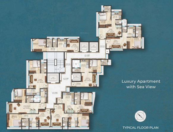  ocean-view Building Wing A For Phase Programme I Cluster Plan
