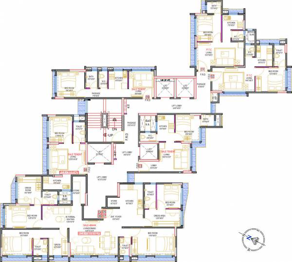  ocean-view Building Wing A For Phase Programme I Cluster Plan
