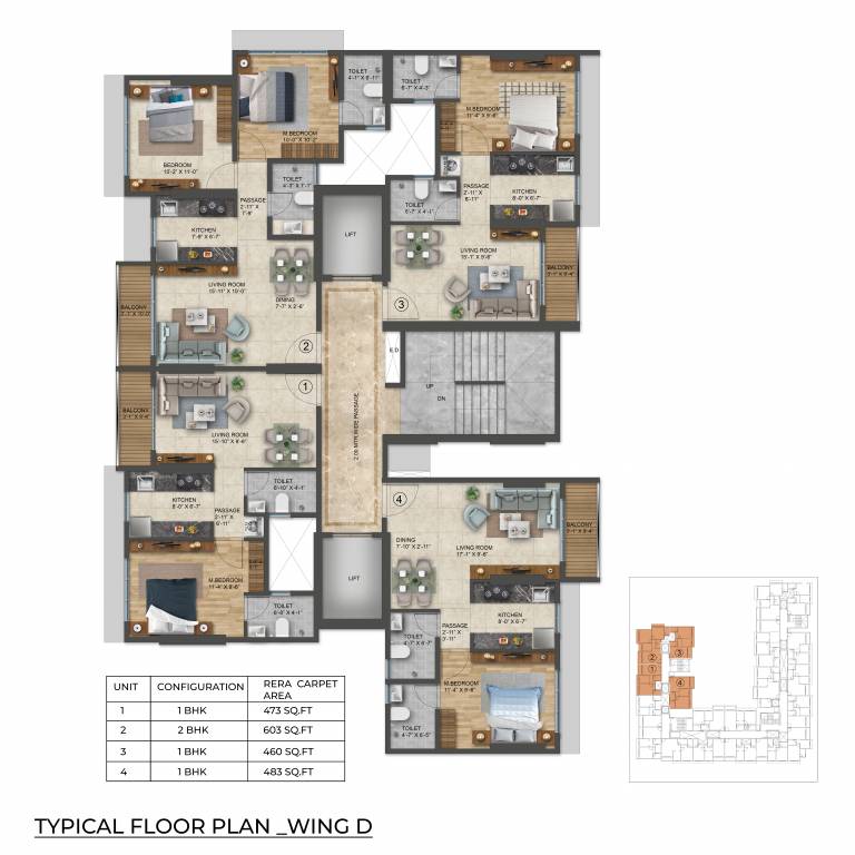  the meridian towers 4 Cluster Plan