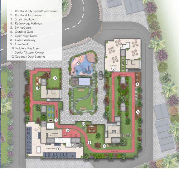  the meridian towers Layout Plan