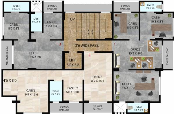  sai-samruddhi Cluster Plan for 1st Floor