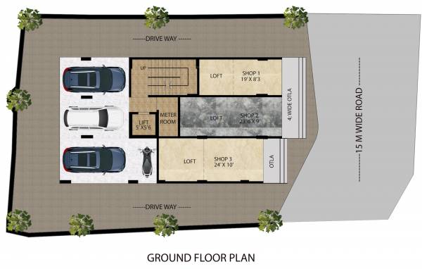  sai-samruddhi Cluster Plan for ground Floor