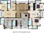 Cluster Plan from 2nd to 7th Floor  sai-samruddhi Cluster Plan from 2nd to 7th Floor