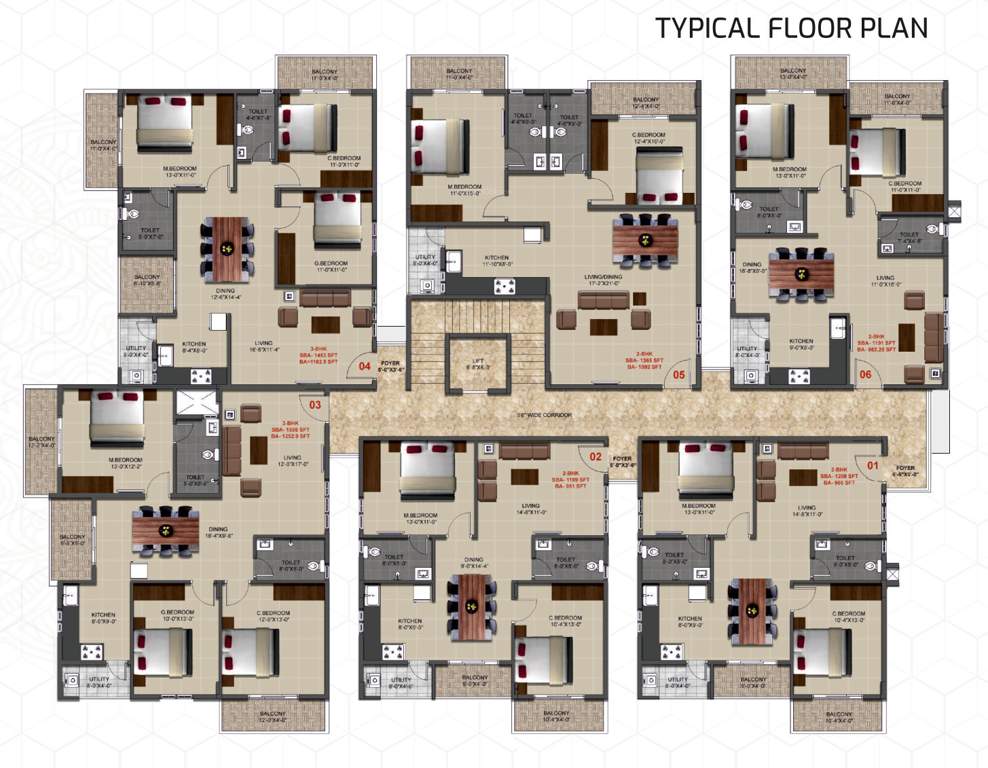  arb gateway ARB Gateway Cluster Plan For Typical Floor