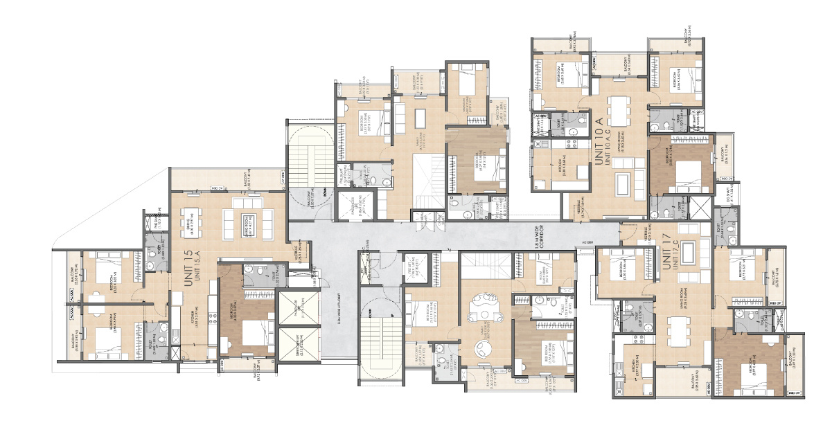  soul spring Tower 4 Cluster Plan for Typical Floor