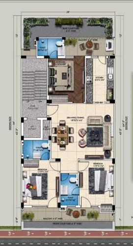  elegant-floor Elegant Floor Cluster Plan from 1st to 4th Floor