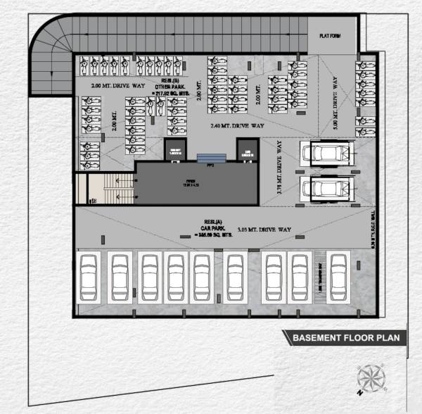  shypram-42 Shypram 42 Basement Floor Cluster Plan
