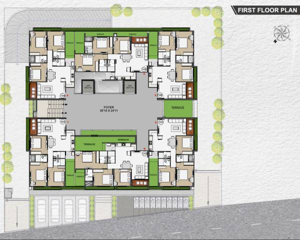  shypram-42 Shypram 42 Cluster Plan for 1st Floor